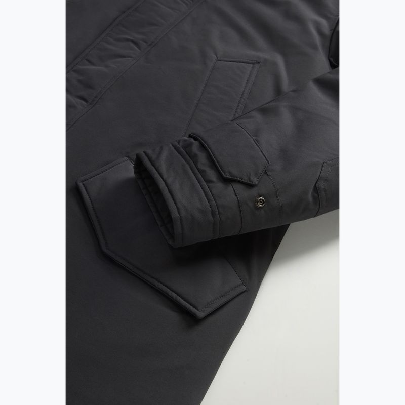 Pánska bunda Woolrich Polar High Collar Fur čierna 9