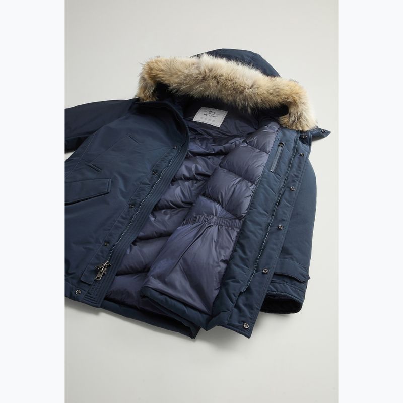 Men's jacket Woolrich Polar High Collar Fur melton blue 6