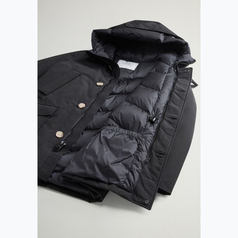 Pánska bunda Woolrich Polar High Collar čierna 7