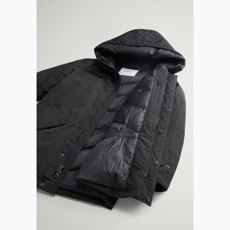 Pánska bunda Woolrich Polar High Collar čierna 8