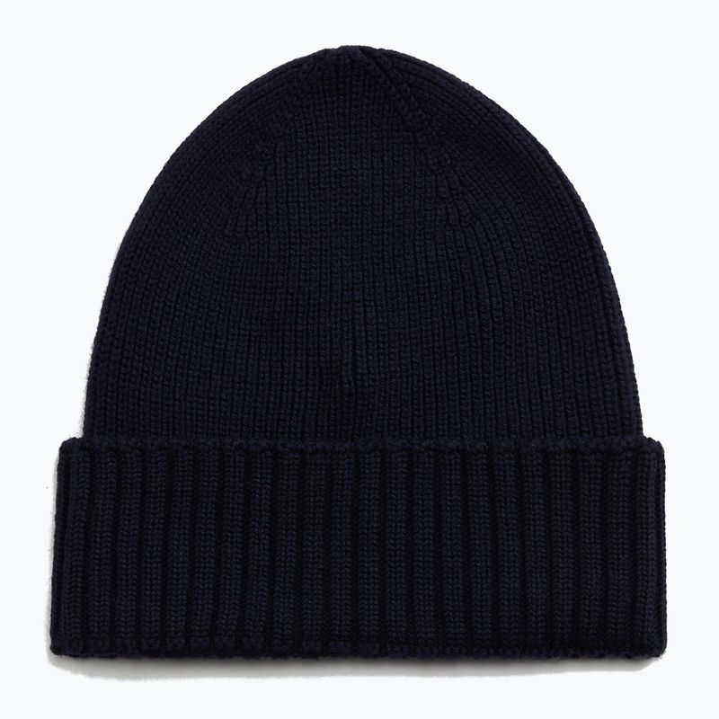 Pánska zimná čiapka Woolrich Legacy Patch Beanie melton blue 2