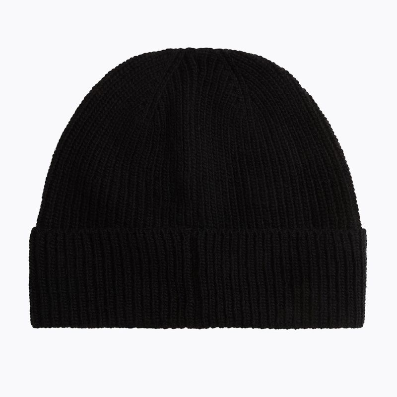 Pánska zimná čiapka Woolrich Knitted Ribbed Beanie black 2