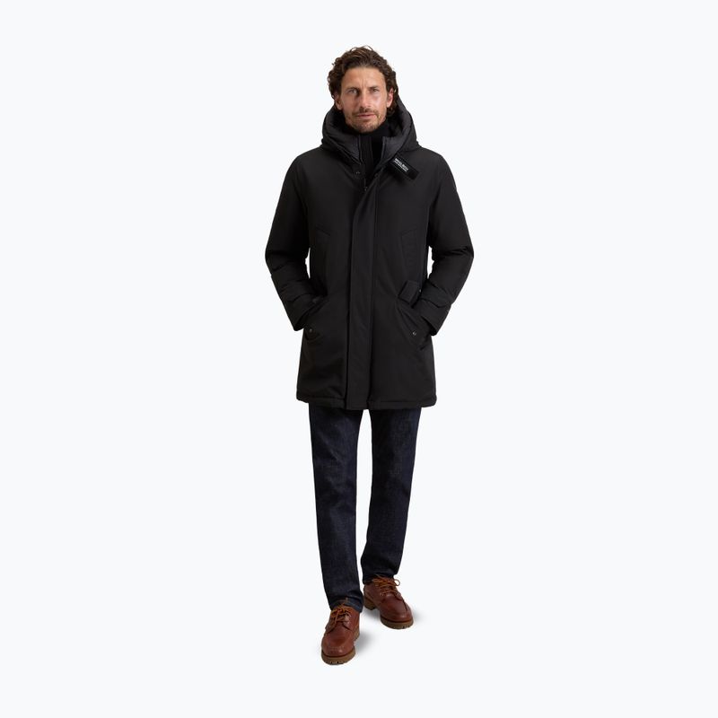 Pánsky zateplený kabát Woolrich Polar High Collar Parka black 2