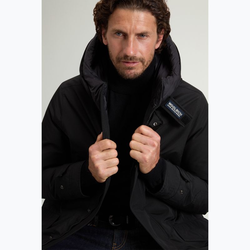 Pánsky zateplený kabát Woolrich Polar High Collar Parka black 4