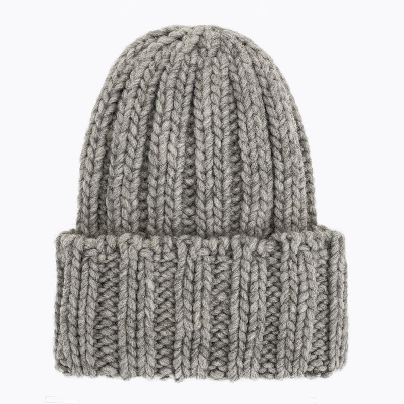 Dámska zimná čiapka Woolrich Chunky Beanie light grey melange 2