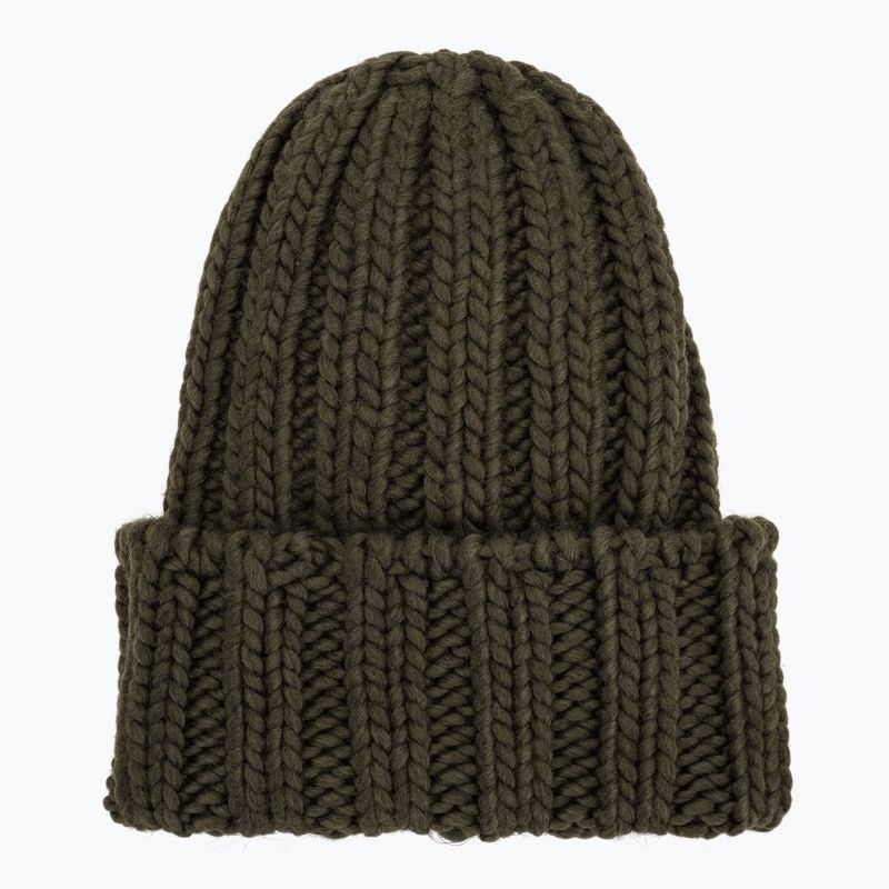 Dámska zimná čiapka Woolrich Chunky Beanie dark green 2