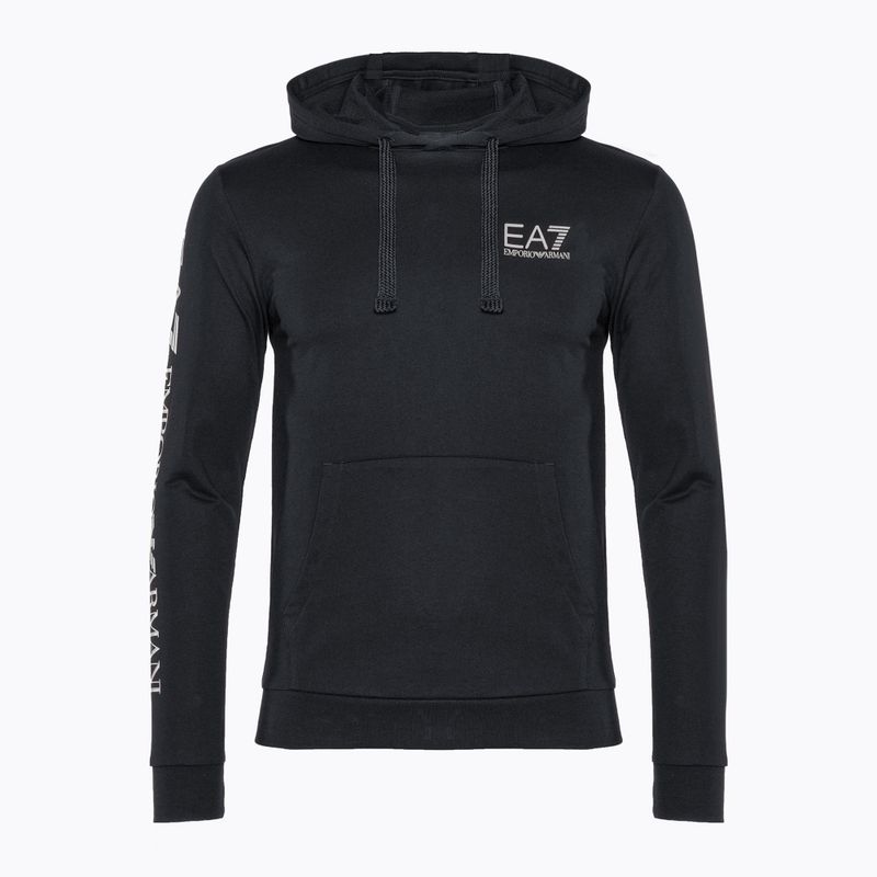 Pánska mikina EA7 Emporio Armani Train Logo Series Hoodie Extended Logo Coft night blue/white logo 5