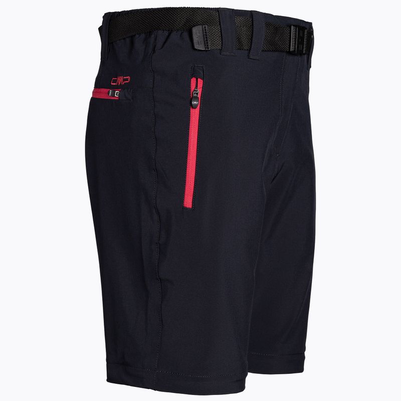 Dámske trekingové nohavice CMP Zip Off black/pink 3T51446/05UG 3