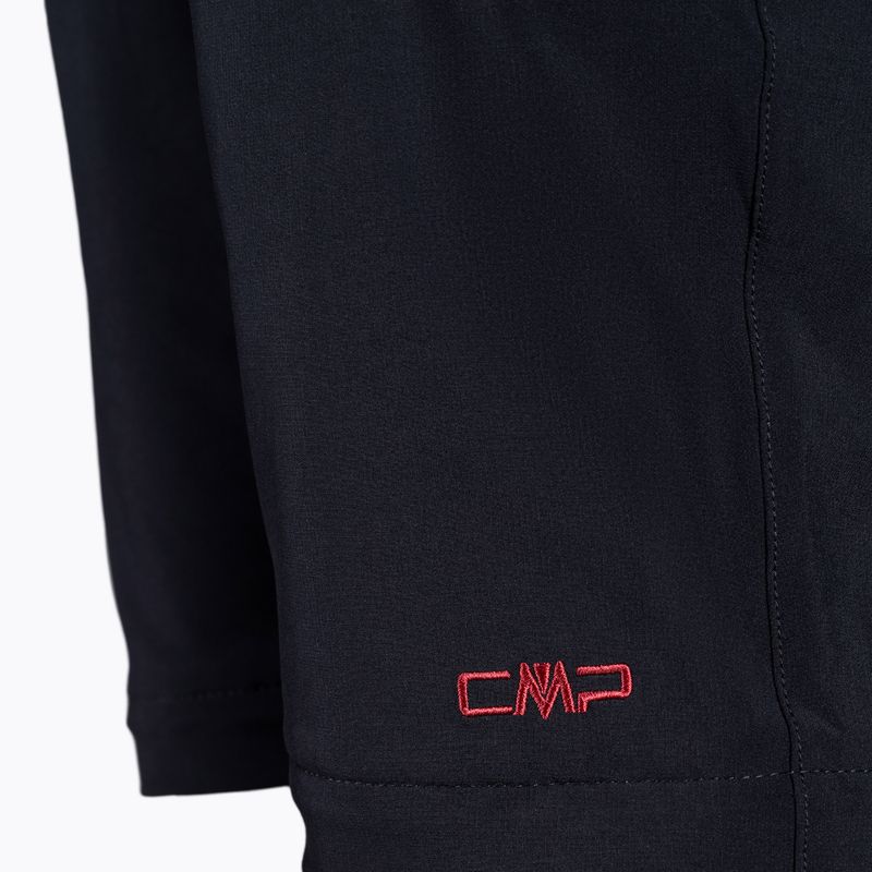 Dámske trekingové nohavice CMP Zip Off black/pink 3T51446/05UG 4