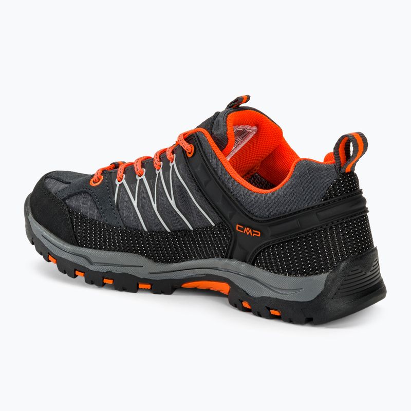 Detské trekové topánky CMP Rigel Low Wp anthracite/flash orange 3