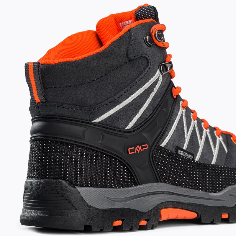 Detské trekové topánky CMP Rigel Mid grey 3Q12944J 8
