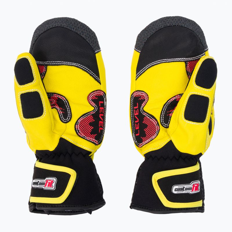 Detské lyžiarske rukavice Level Worldcup Jr Cf Mitt žlté 4116 2