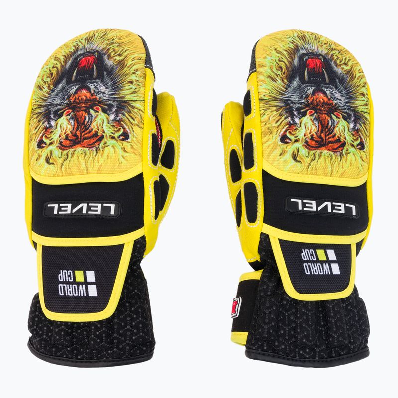 Detské lyžiarske rukavice Level Worldcup Jr Cf Mitt žlté 4116 3