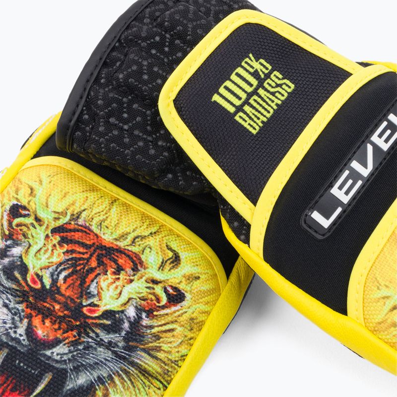 Detské lyžiarske rukavice Level Worldcup Jr Cf Mitt žlté 4116 4