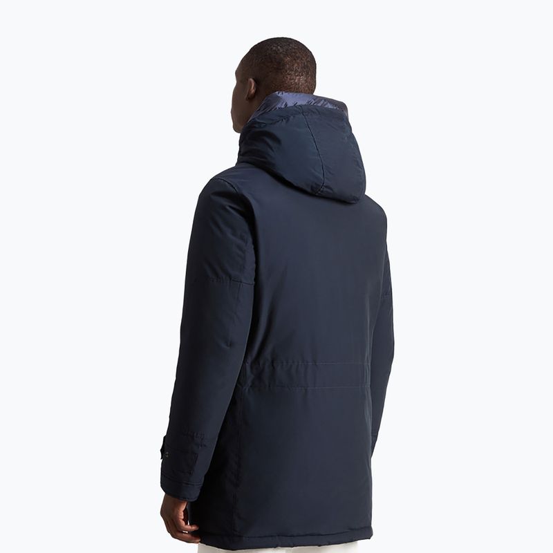 Pánska bunda Woolrich Polar High Collar Parka melton blue 3