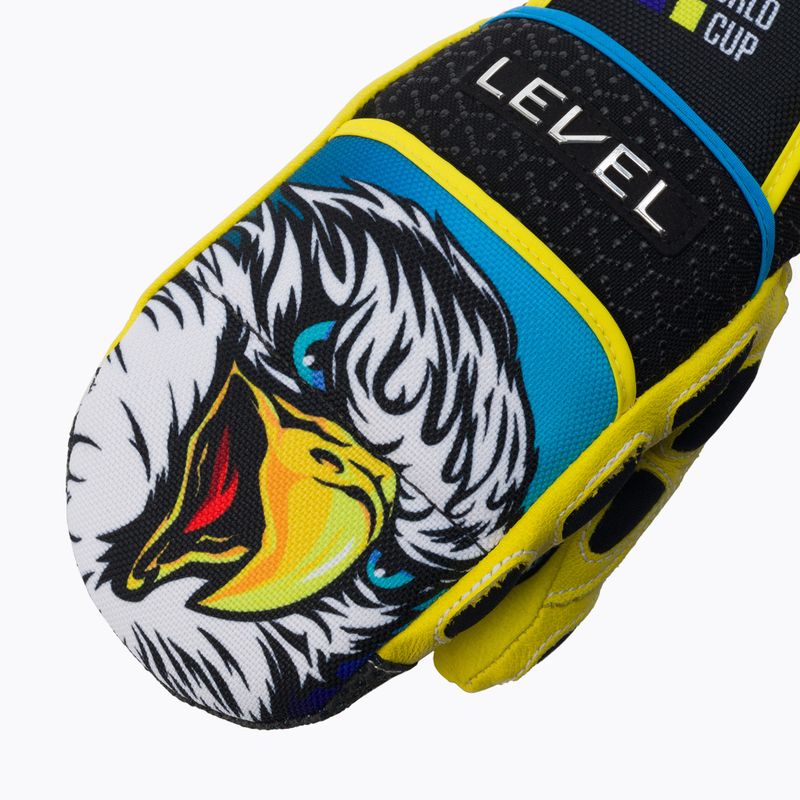Detské lyžiarske rukavice Level Worldcup CF Mitt žlté 4117JM.66 5