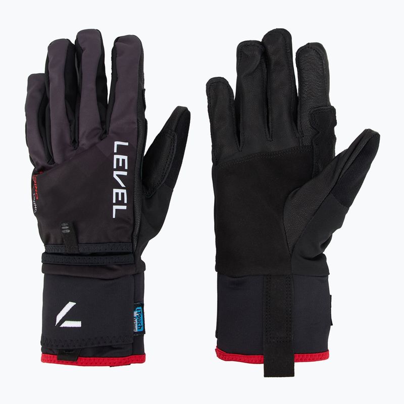 Lyžiarske rukavice Level Alper Light black