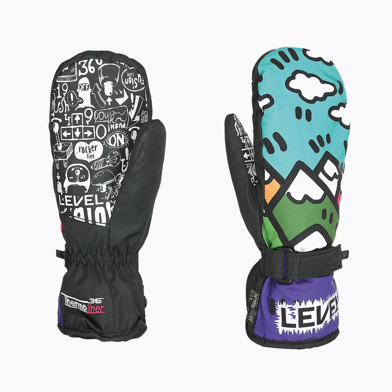 Detské lyžiarske rukavice Level Junior Mitt fialové 4152JM 8