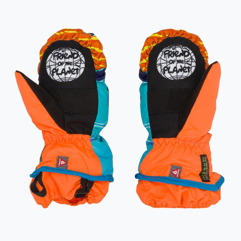 Detské lyžiarske rukavice Level Animal oranžové 3
