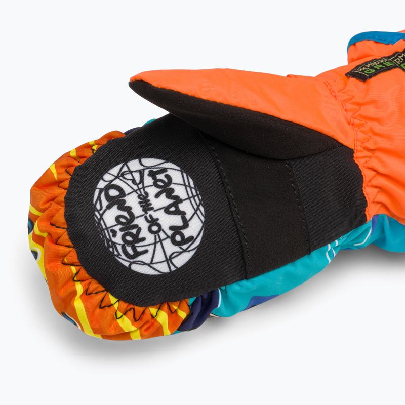 Detské lyžiarske rukavice Level Animal oranžové 4