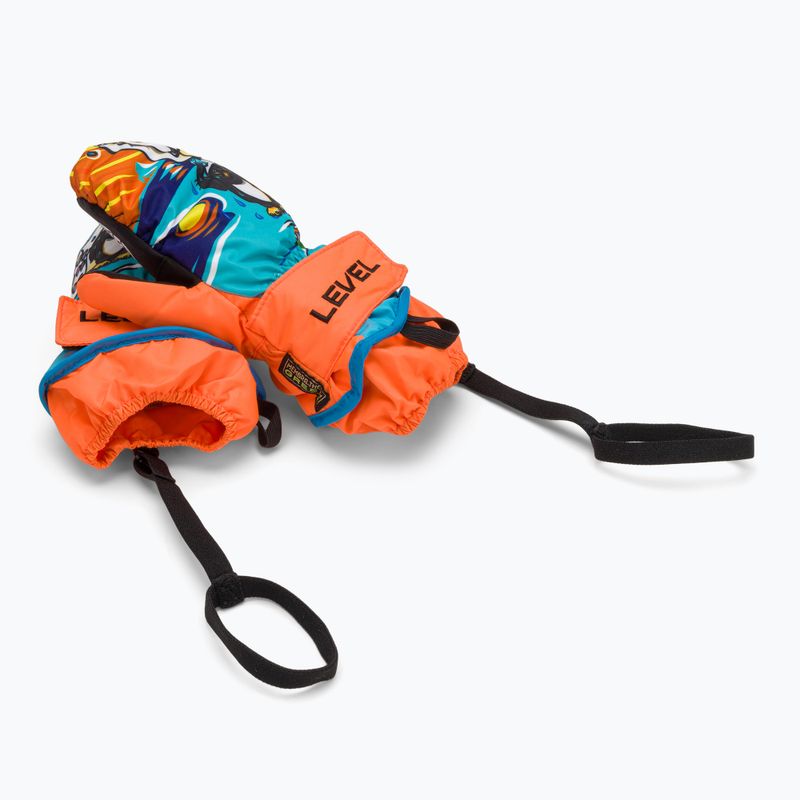Detské lyžiarske rukavice Level Animal oranžové 6