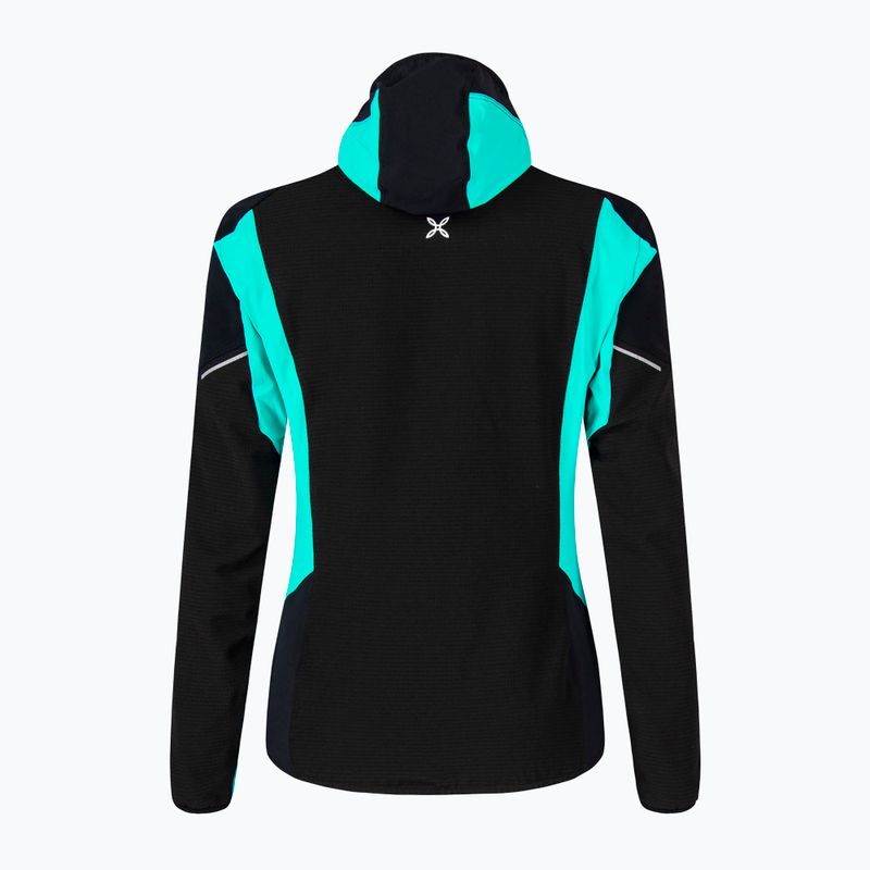 Dámska bunda Montura Premium Wind Hoody nero/care blue 2