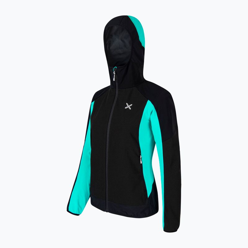 Dámska bunda Montura Premium Wind Hoody nero/care blue 3