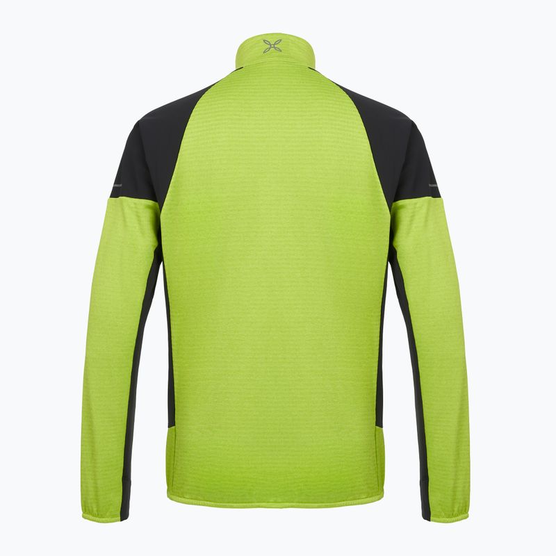Pánska mikina Montura Thermal Grid 2 Maglia limetkovo zelená 2