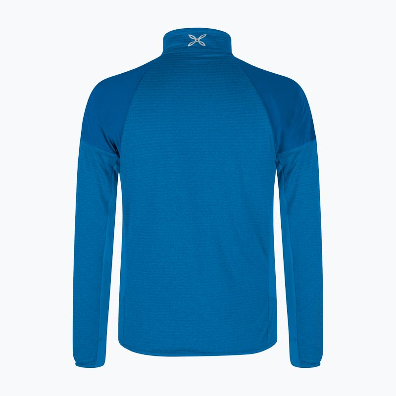 Pánska mikina Montura Thermal Grid 2 Maglia tmavo modrá/ oranžová 2