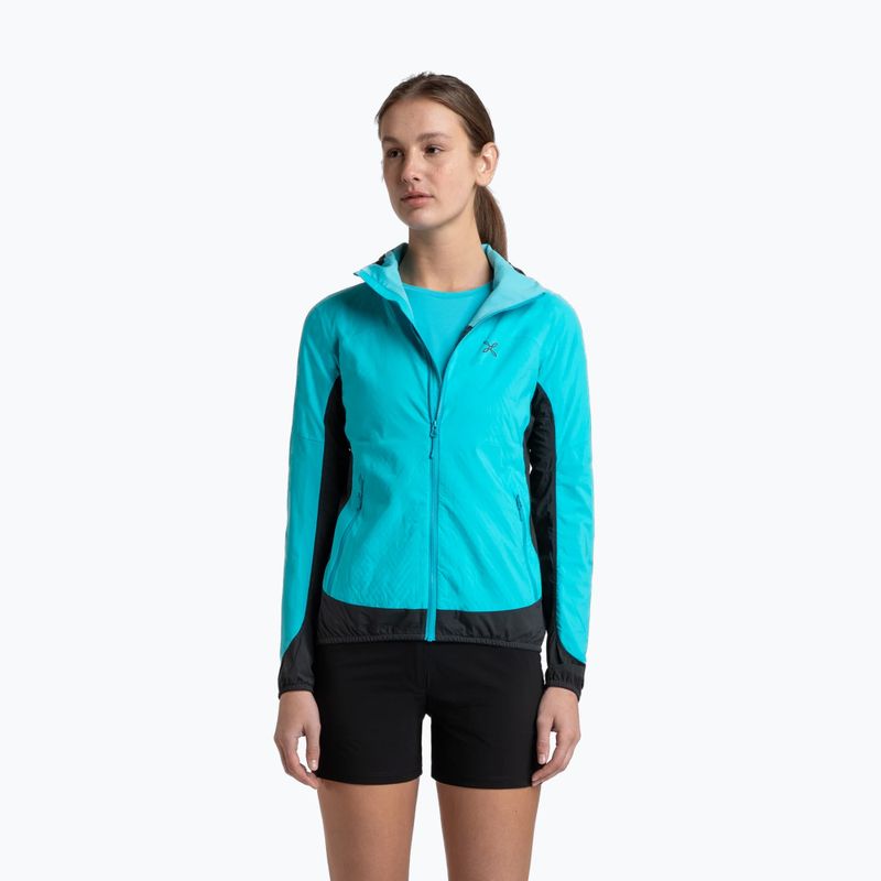 Dámska vetrovka Montura Rise Octa Hooded turquoise/antracite
