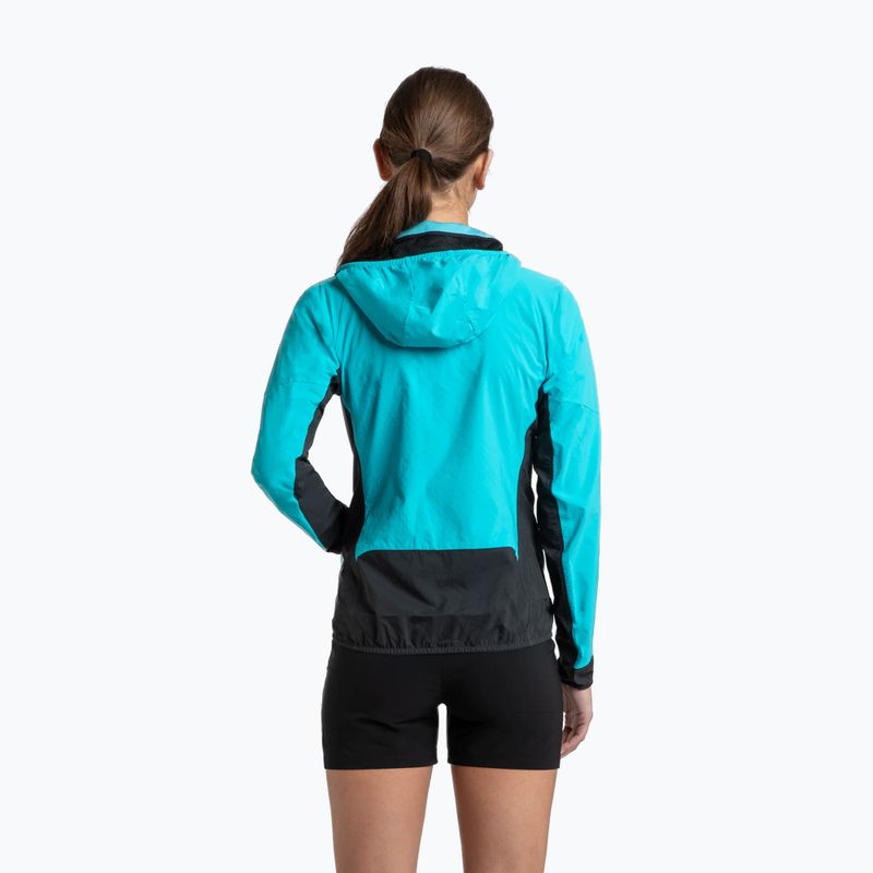 Dámska vetrovka Montura Rise Octa Hooded turquoise/antracite 2