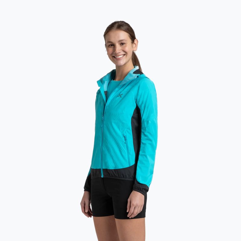 Dámska vetrovka Montura Rise Octa Hooded turquoise/antracite 3