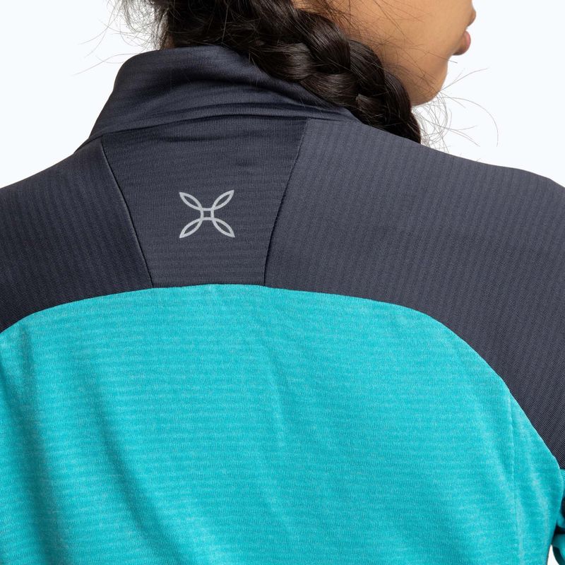 Dámska mikina Montura Rise Maglia turquoise/graphite blue 5