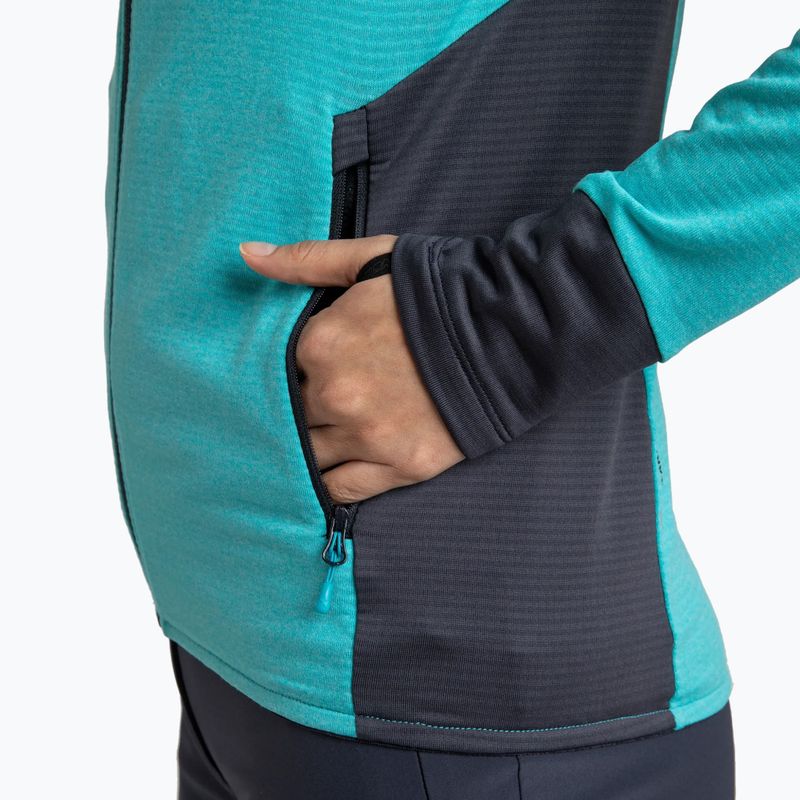 Dámska mikina Montura Rise Maglia turquoise/graphite blue 6