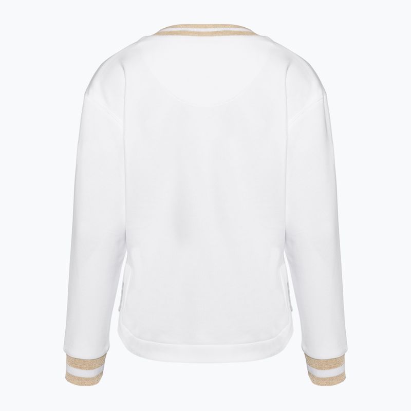 Dámska mikina Aeronautica Militare Lady V-Neck bianco ottico 2
