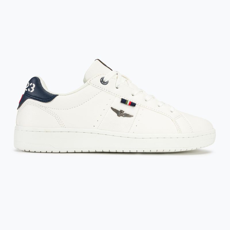 Pánska obuv Aeronautica Militare Eco Leather With Eagle off white 2
