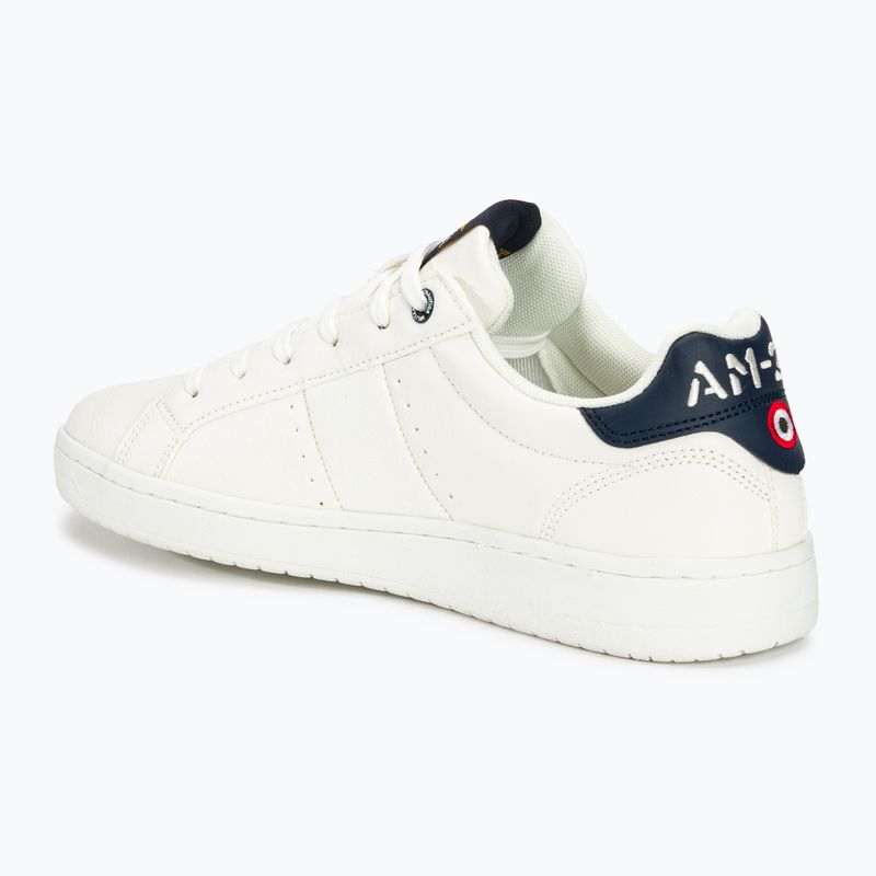 Pánska obuv Aeronautica Militare Eco Leather With Eagle off white 3
