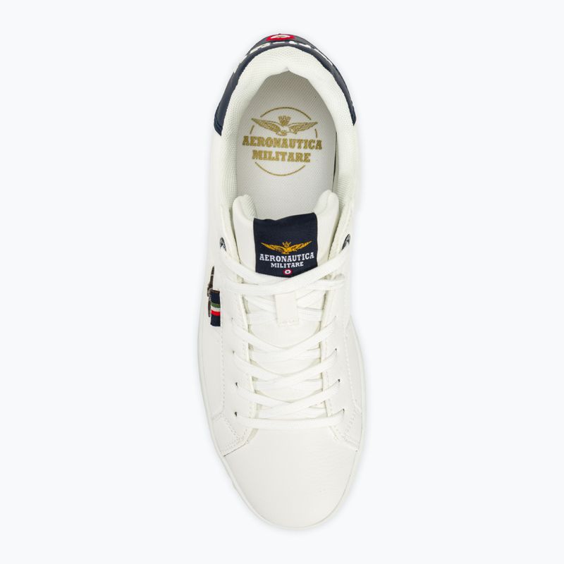 Pánska obuv Aeronautica Militare Eco Leather With Eagle off white 5