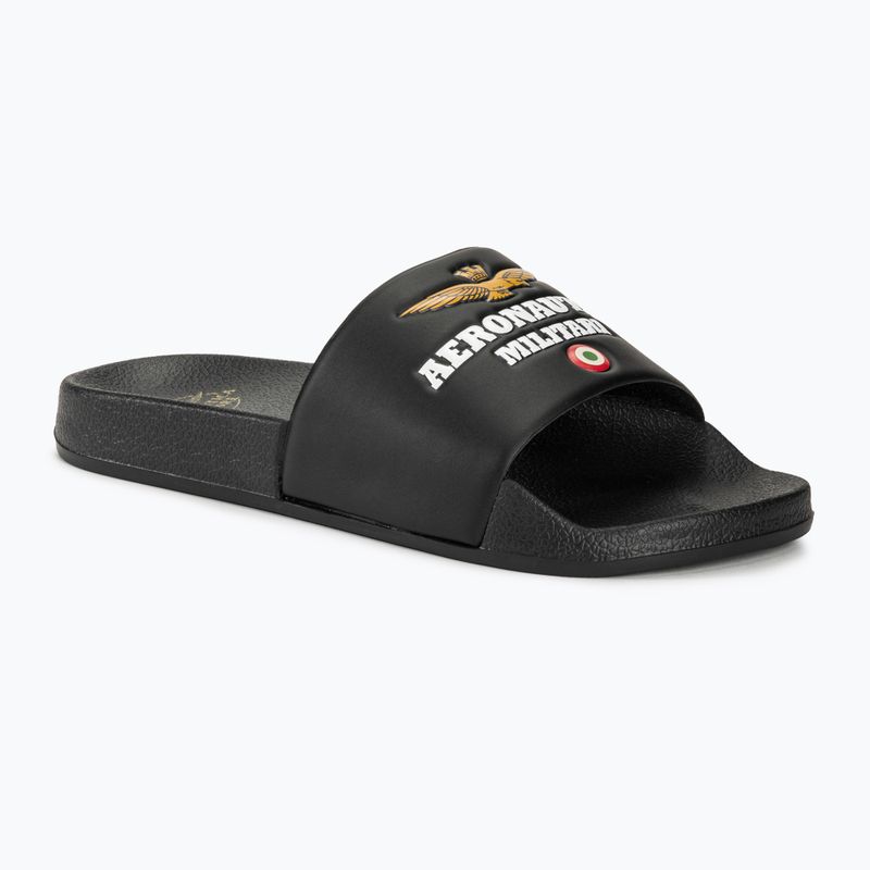 Pánske šľapky Aeronautica Militare Beach jet black