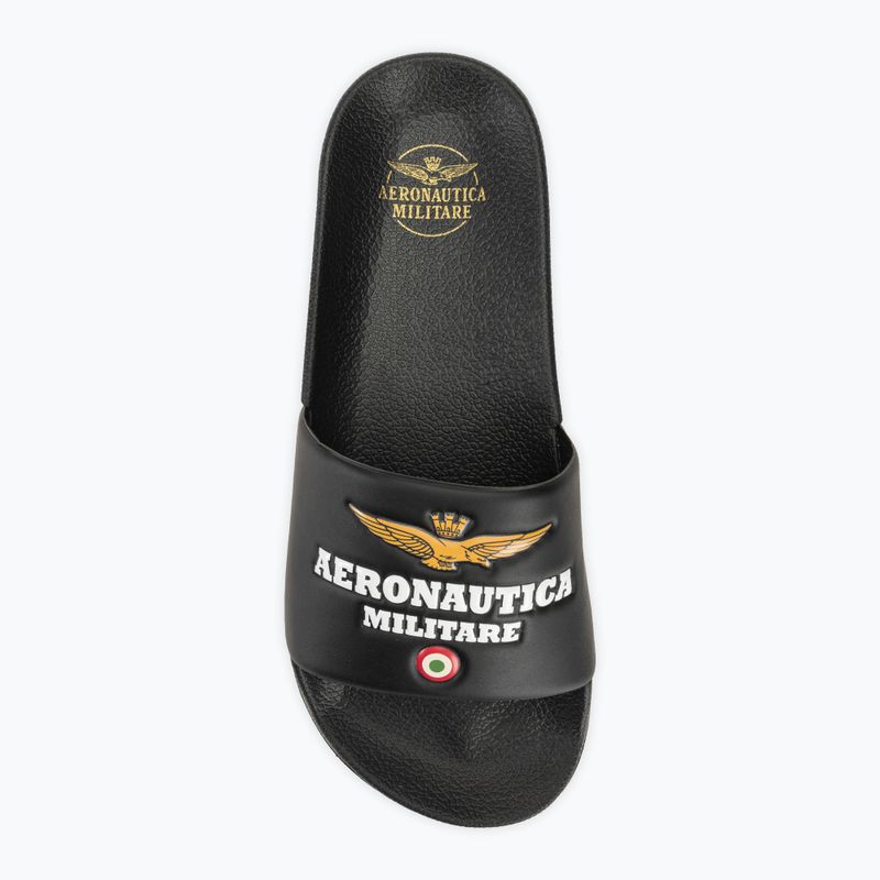 Pánske šľapky Aeronautica Militare Beach jet black 5