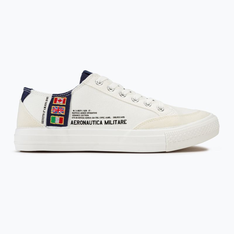 Pánska obuv Aeronautica Militare Cotton With Patch off white 2
