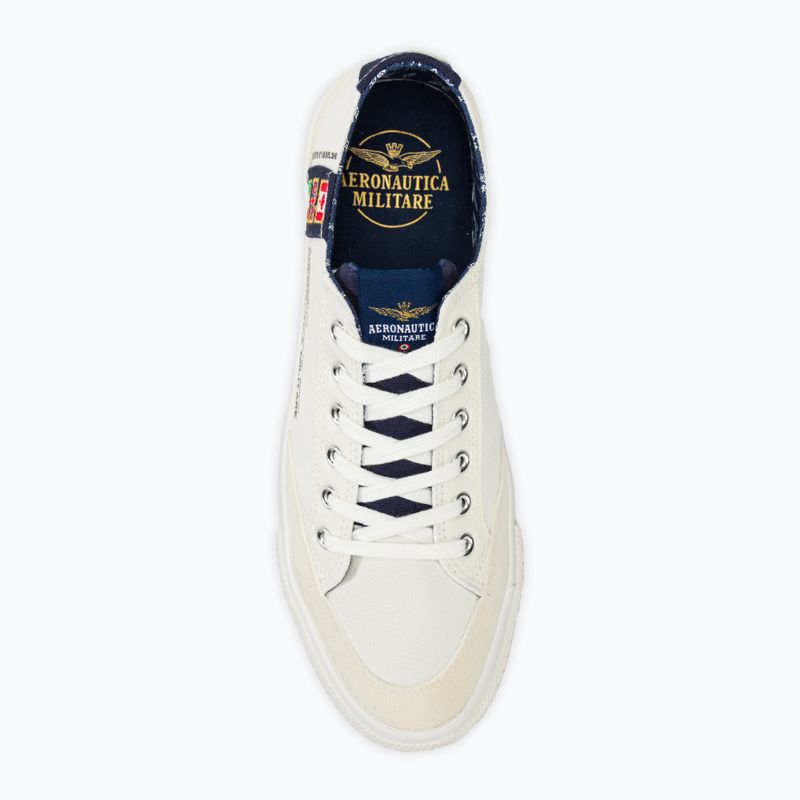 Pánska obuv Aeronautica Militare Cotton With Patch off white 5