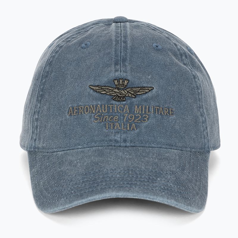 Šiltovka pánska Aeronautica Militare Pigment Treated blue navy 2