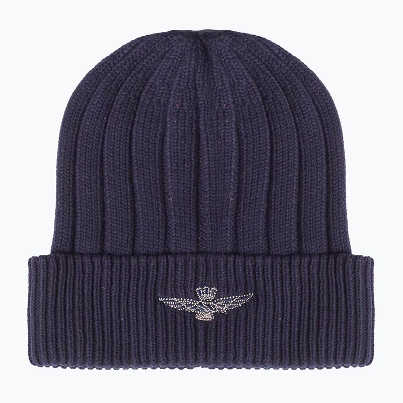 Zimná čiapka Aeronautica Militare Cotton Eagle Embroidery blue navy