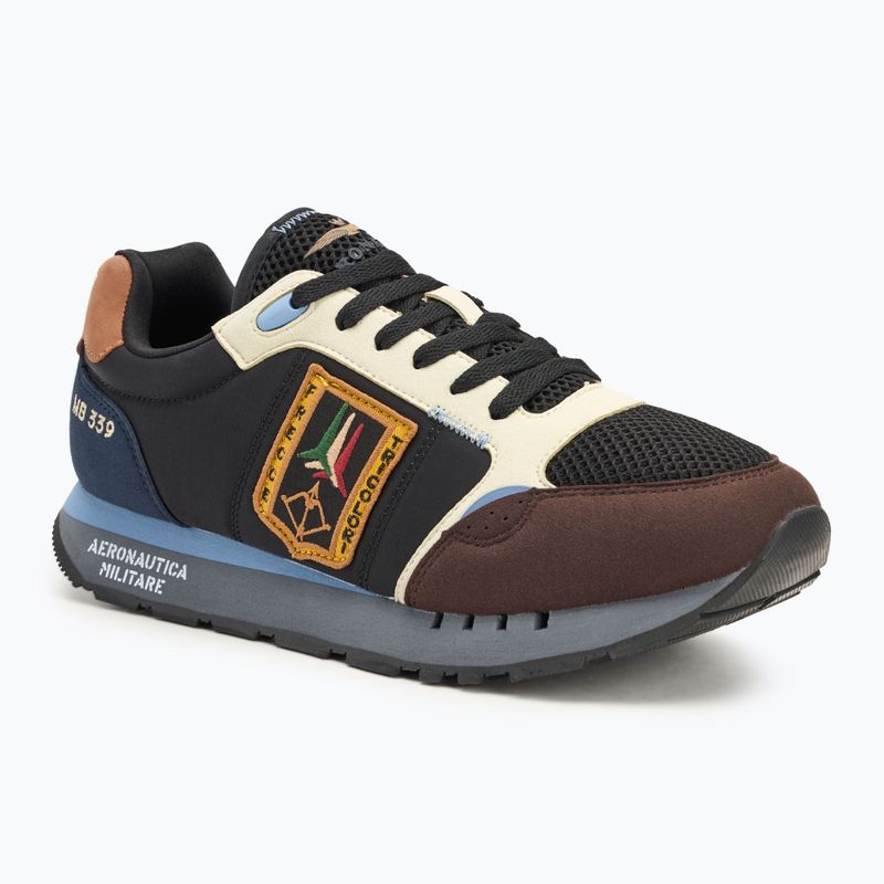 Pánske topánky Aeronautica Militare SC292CT3331 blue/light brown/black