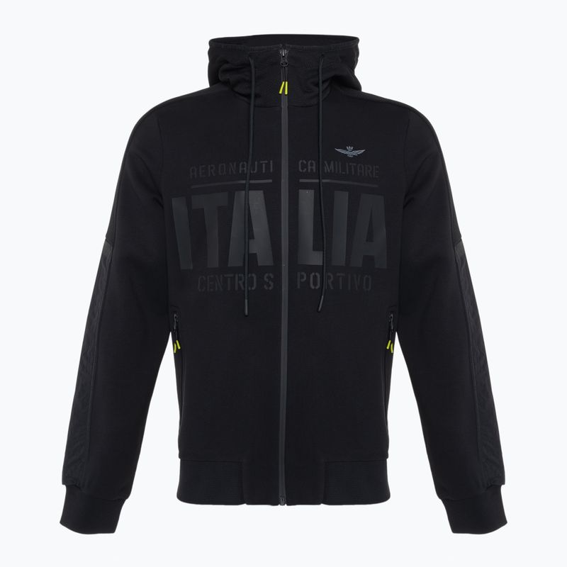 Pánska mikina Aeronautica Militare Sport jet black