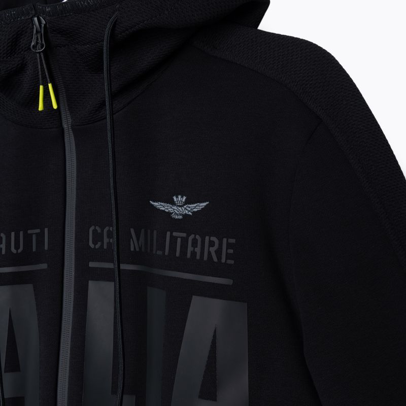 Pánska mikina Aeronautica Militare Sport jet black 3