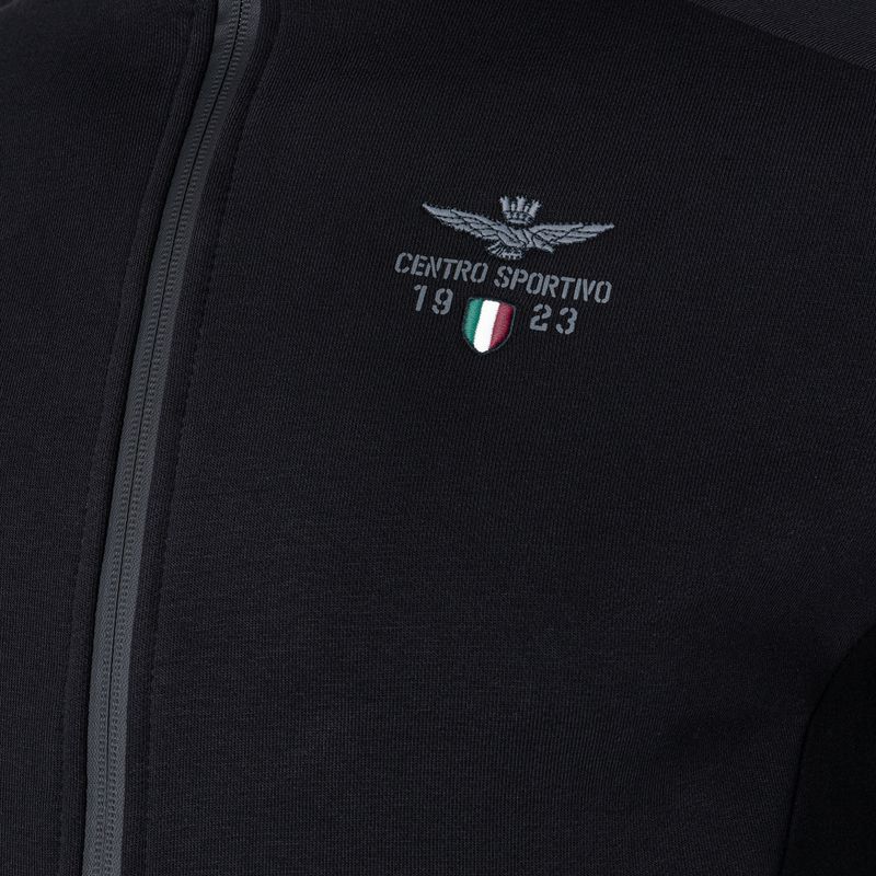 Pánska mikina Aeronautica Militare Sport jet black 5