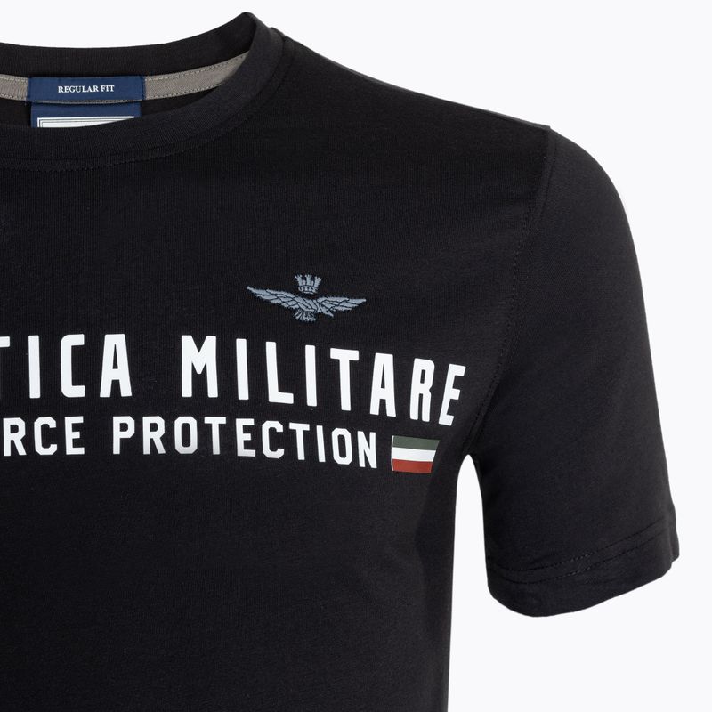 Pánske tričko Aeronautica Militare Heritage jet black 3