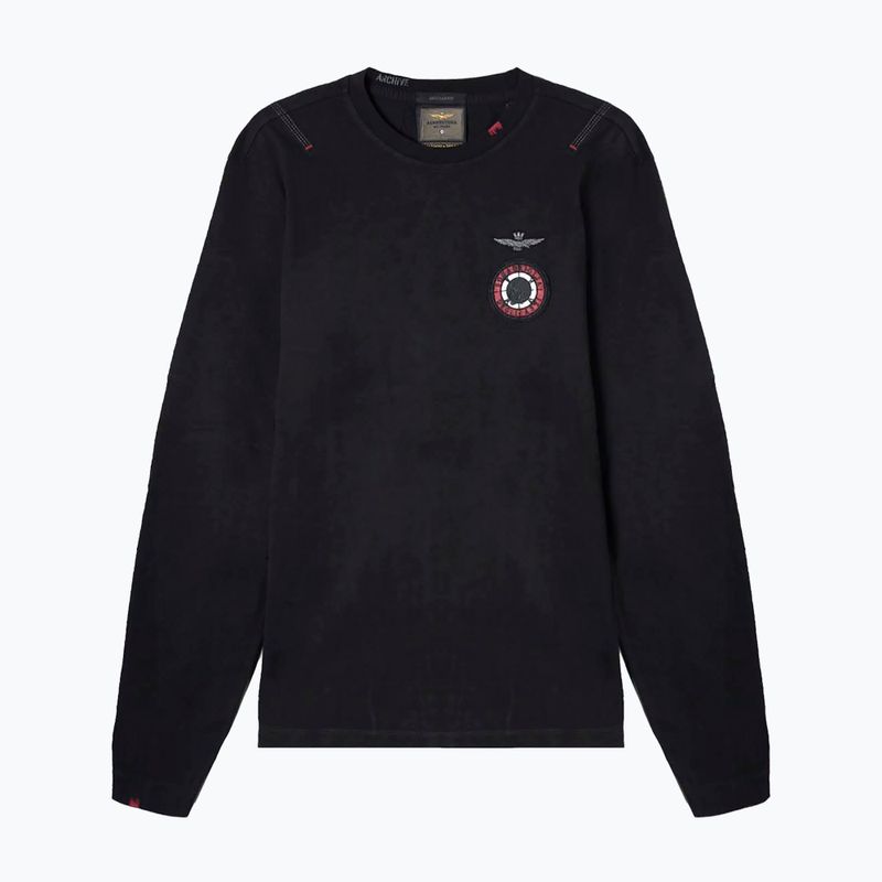 Pánske tričko Longsleeve Aeronautica Militare Flying Team jet black 4